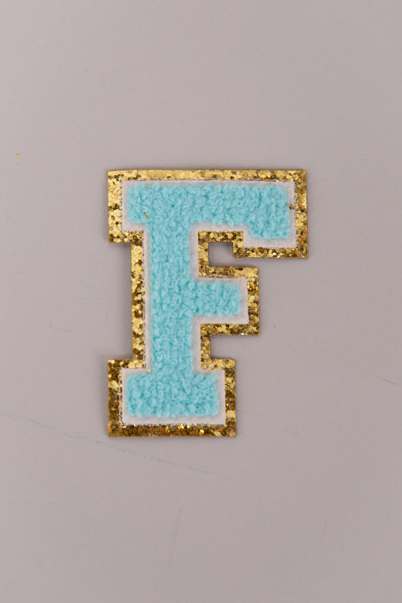 Chenille Adhesive Letter Patches- Blue 5.5cm、mySite、hinf8tx79