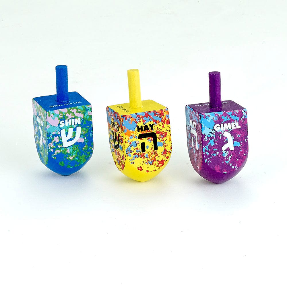 Large Splash Wooden Dreidels、mySite、topwebapps