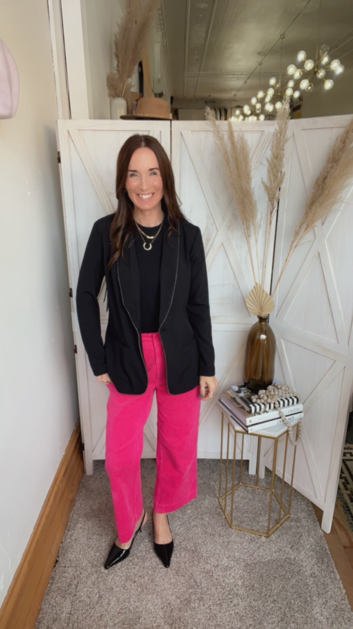 Liverpool Black Blazer With Chain Accent、mySite、garagedoors4me