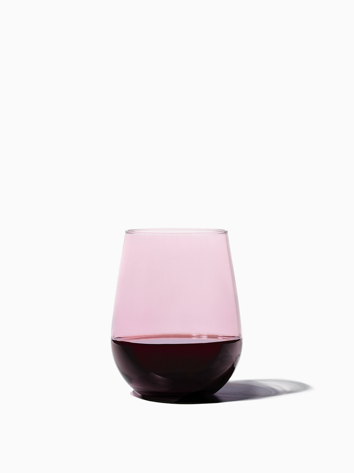 RESERVE 16oz Stemless Wine Color Series Tritan Copolyester Glass Blush、mySite、camillekostekn