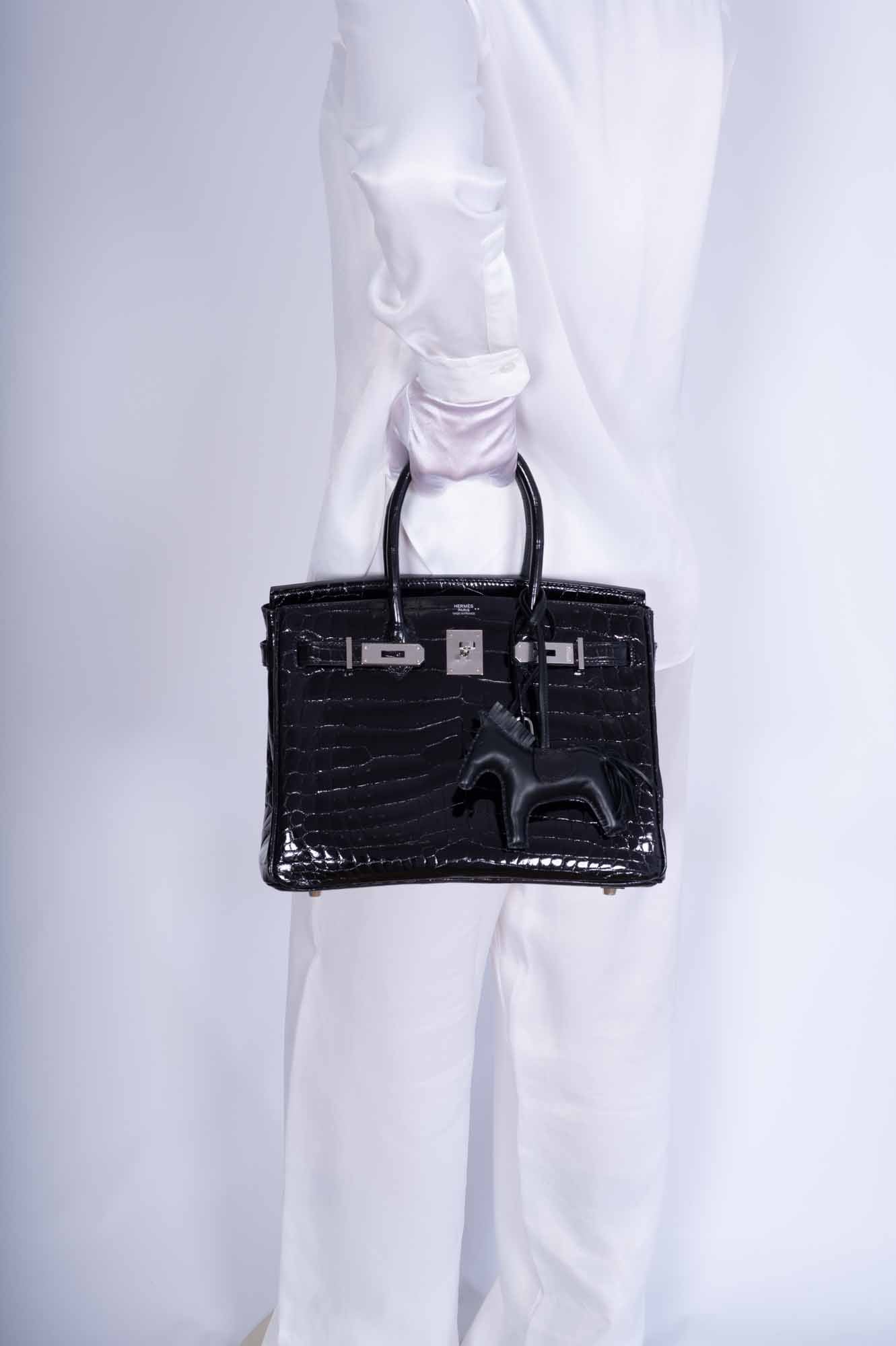 Hermès Birkin 30 Black Shiny Niloticus Crocodile Palladium Hardware、mySite、garminoutage.com