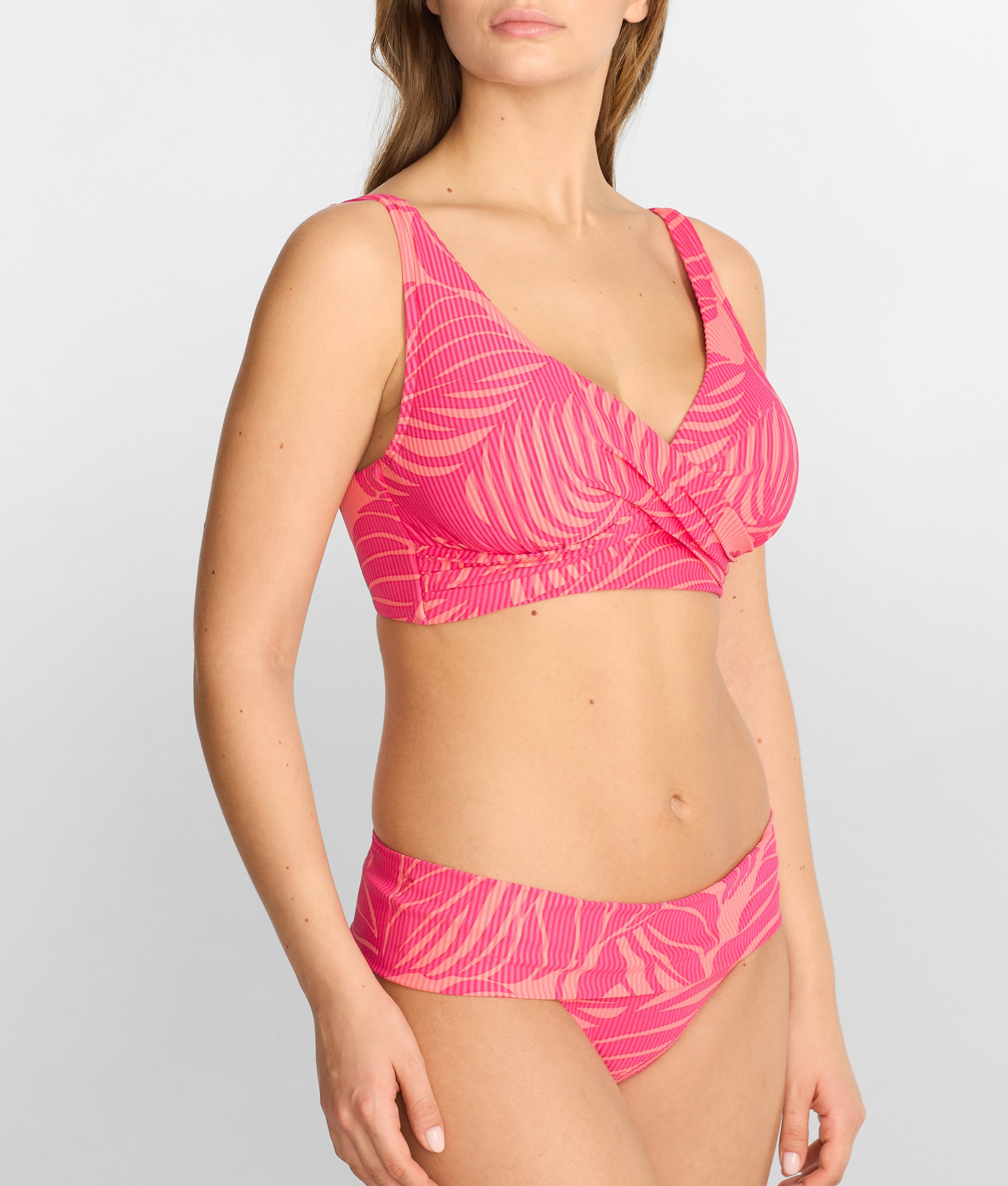 Printed Elsie Underwire Wrap Bikini Top、mySite、bengalsvssteelers