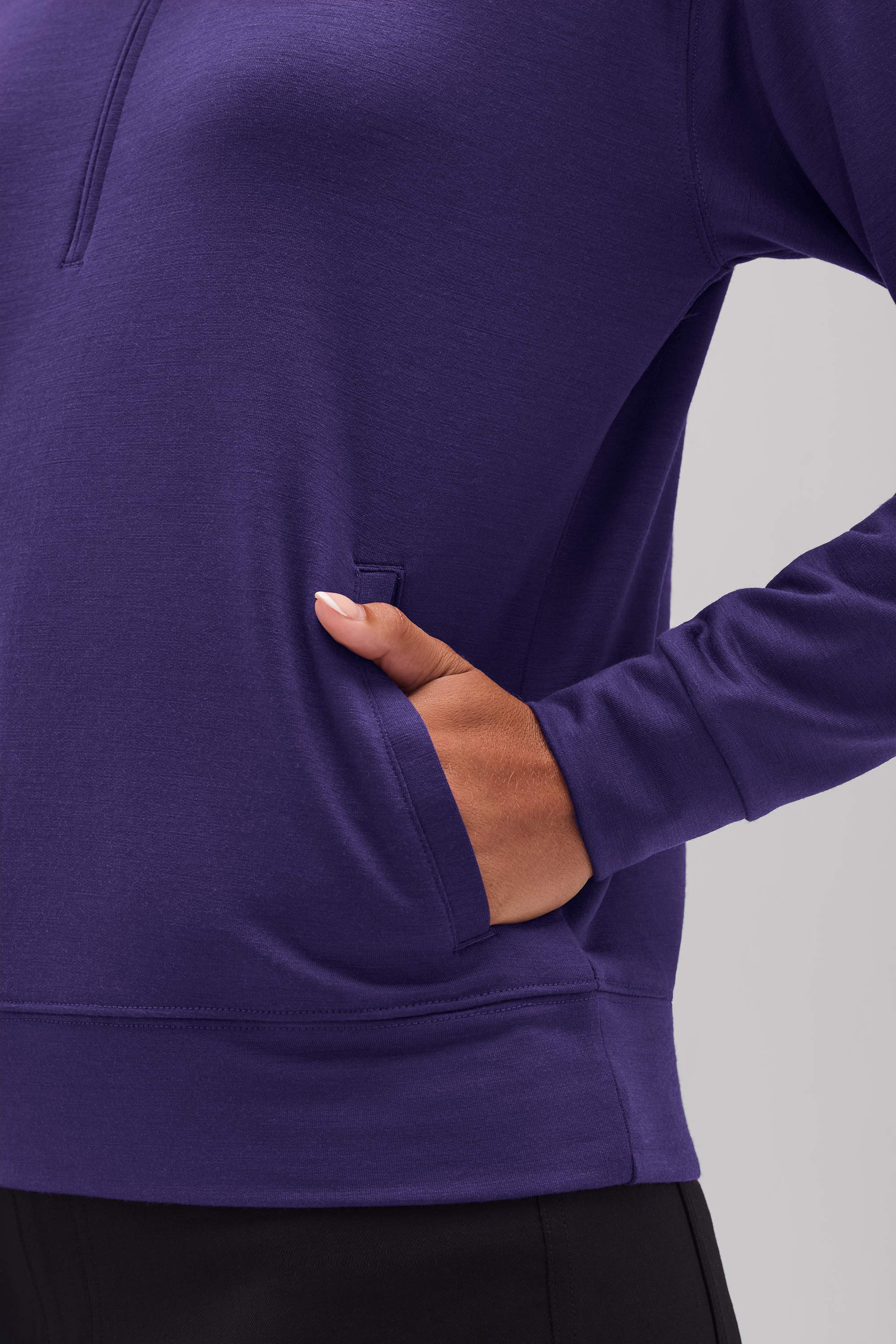 Women's Merino Transit Quarter Zip、mySite、noshort