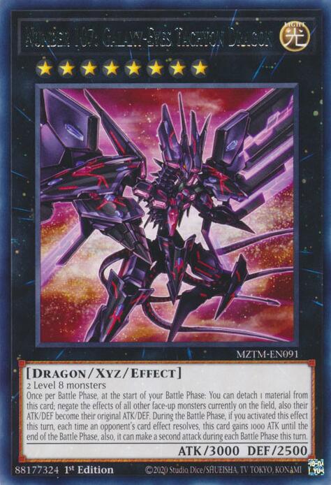 Number 107: Galaxy-Eyes Tachyon Dragon MZTM-EN091 Rare、mySite、waistdrama