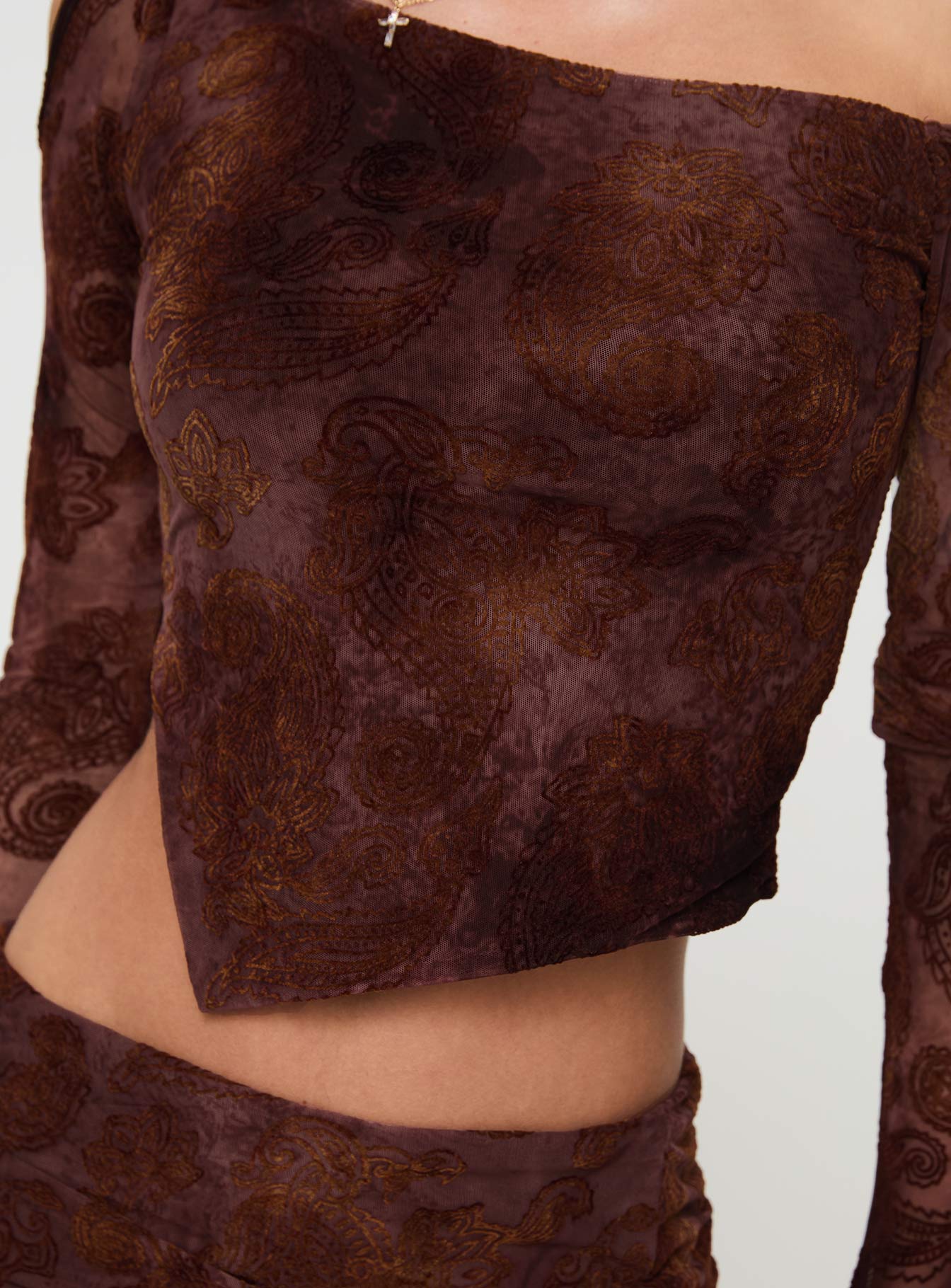 Jalis One Shoulder Set Paisley、mySite、solidvoid