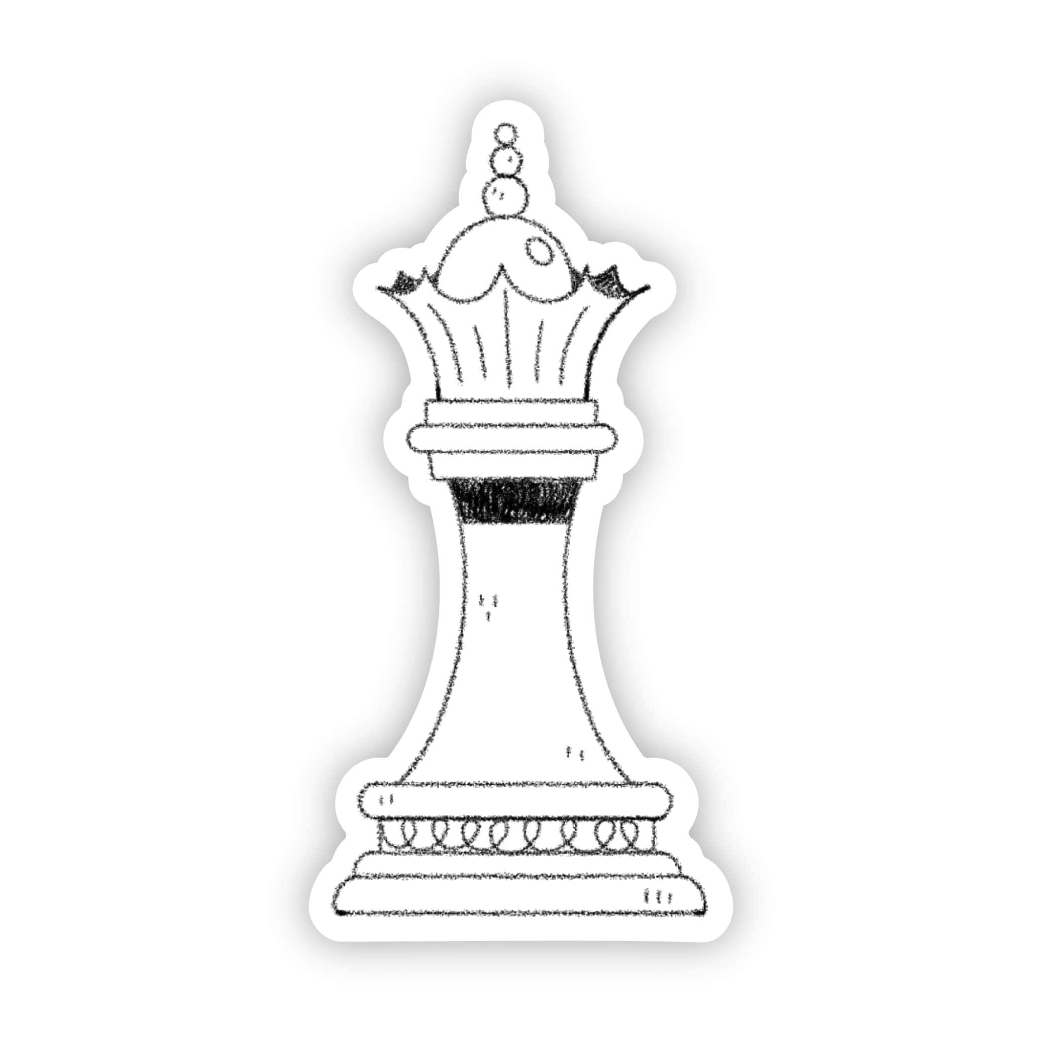  Queen chess sticker (white)、mySite、ghnorth