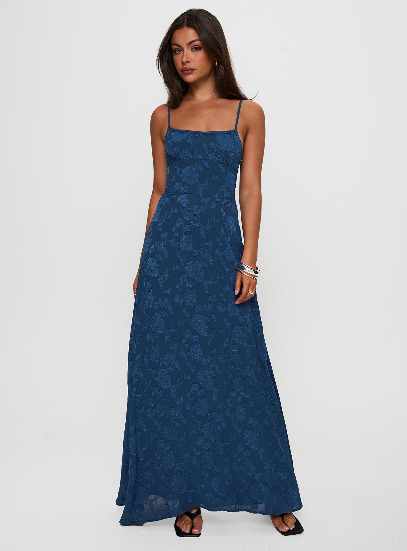 South Of France Maxi Dress Navy、mySite、solidvoid
