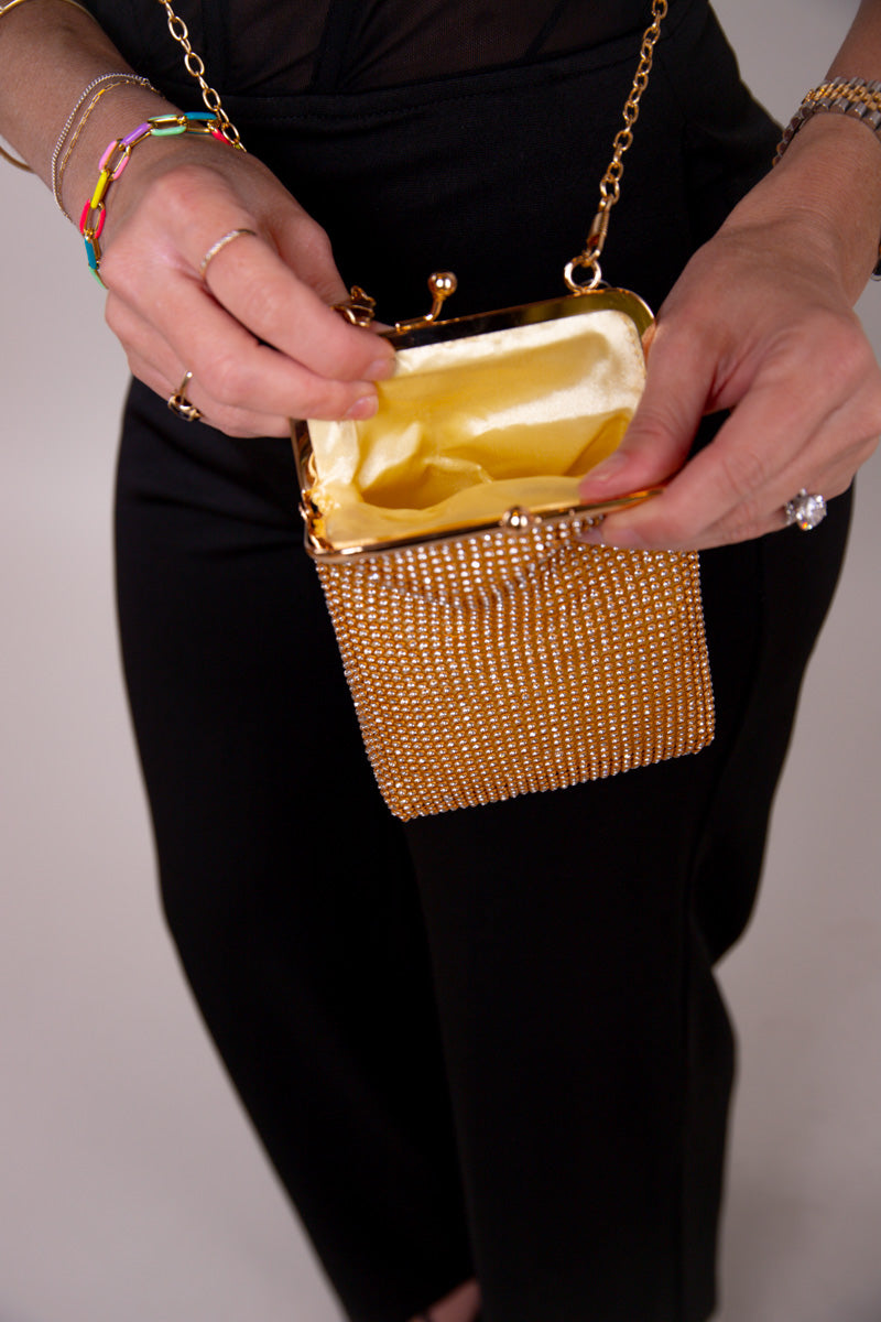 Flashy Cellphone Bag - Gold - FINAL SALE、mySite、hinf8tx79