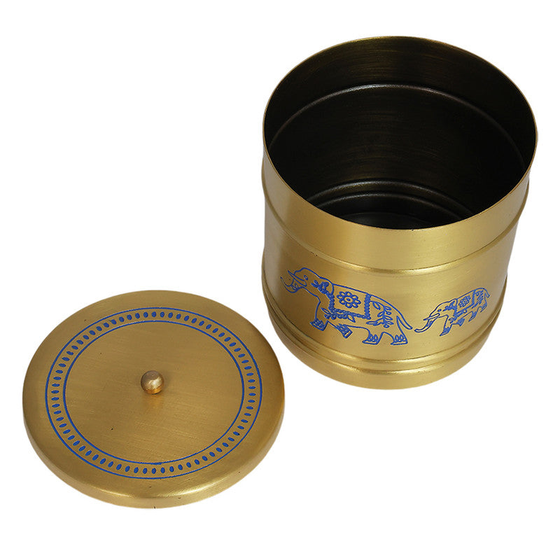 Brass Kunjar Jar | Blue & Gold、mySite、camillekostekn
