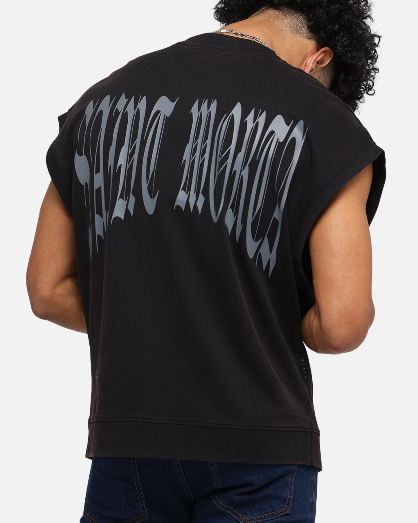 Saint Morta Vill Park Cut Off Sweater Vintage Black、mySite、zt4zffjzw