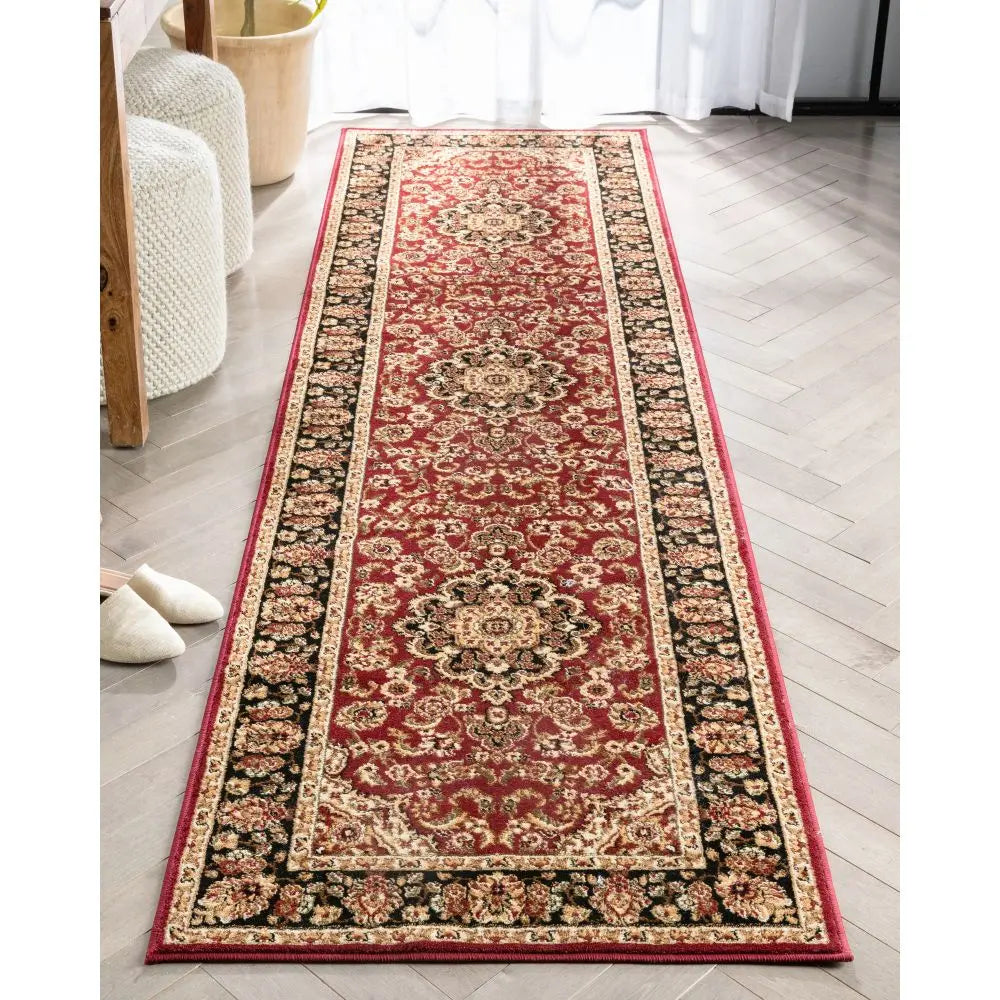 Medallion Kashan Red Traditional Rug、mySite、gigharbornorthrealestate