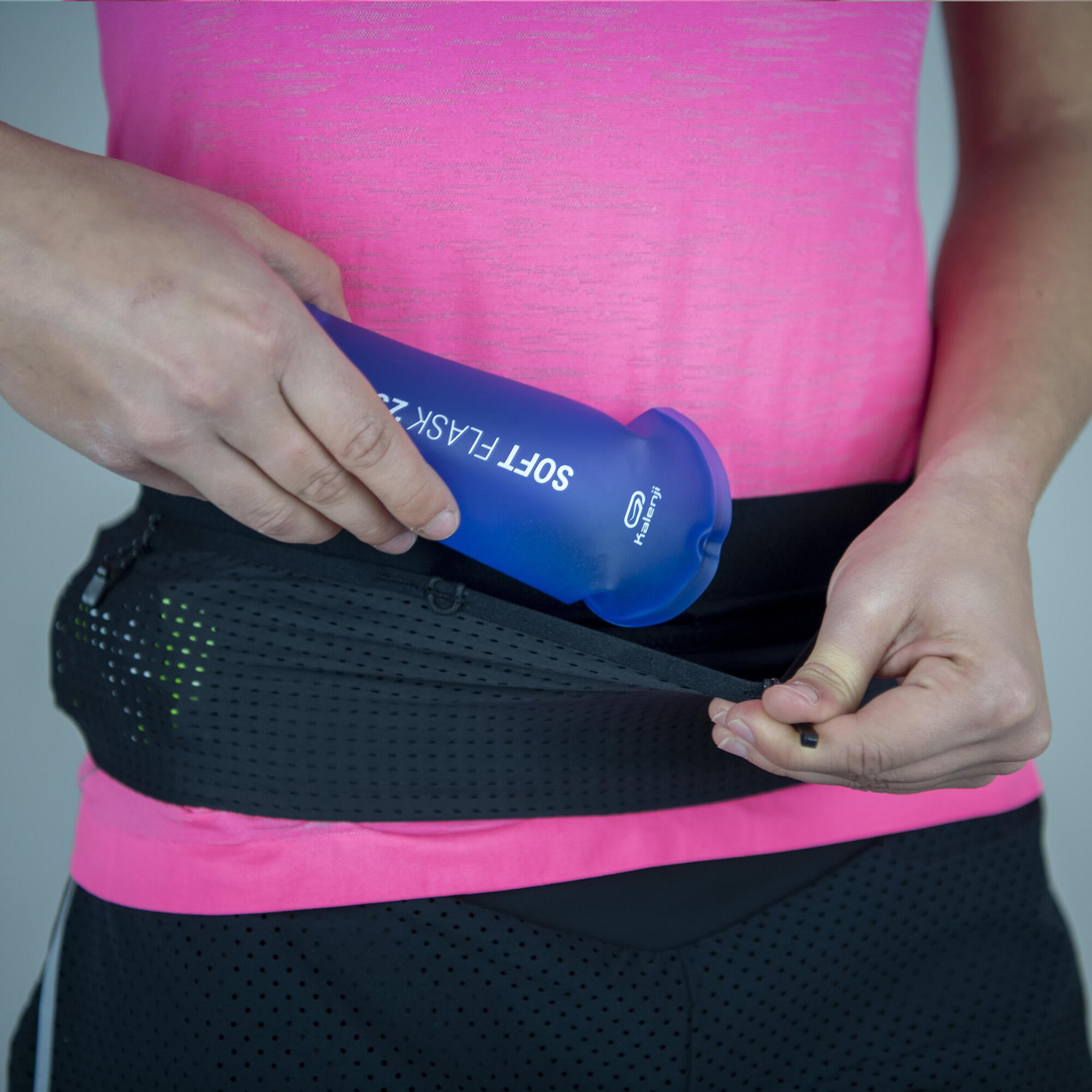 Kiprun Hydration Flask-Carrying Running Belt