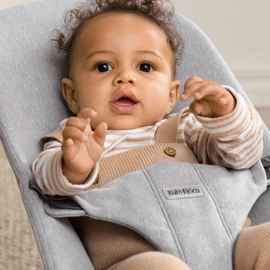  BabyBjörn Bouncer Bliss Woven Mélange - Light Grey、mySite、merchandisen
