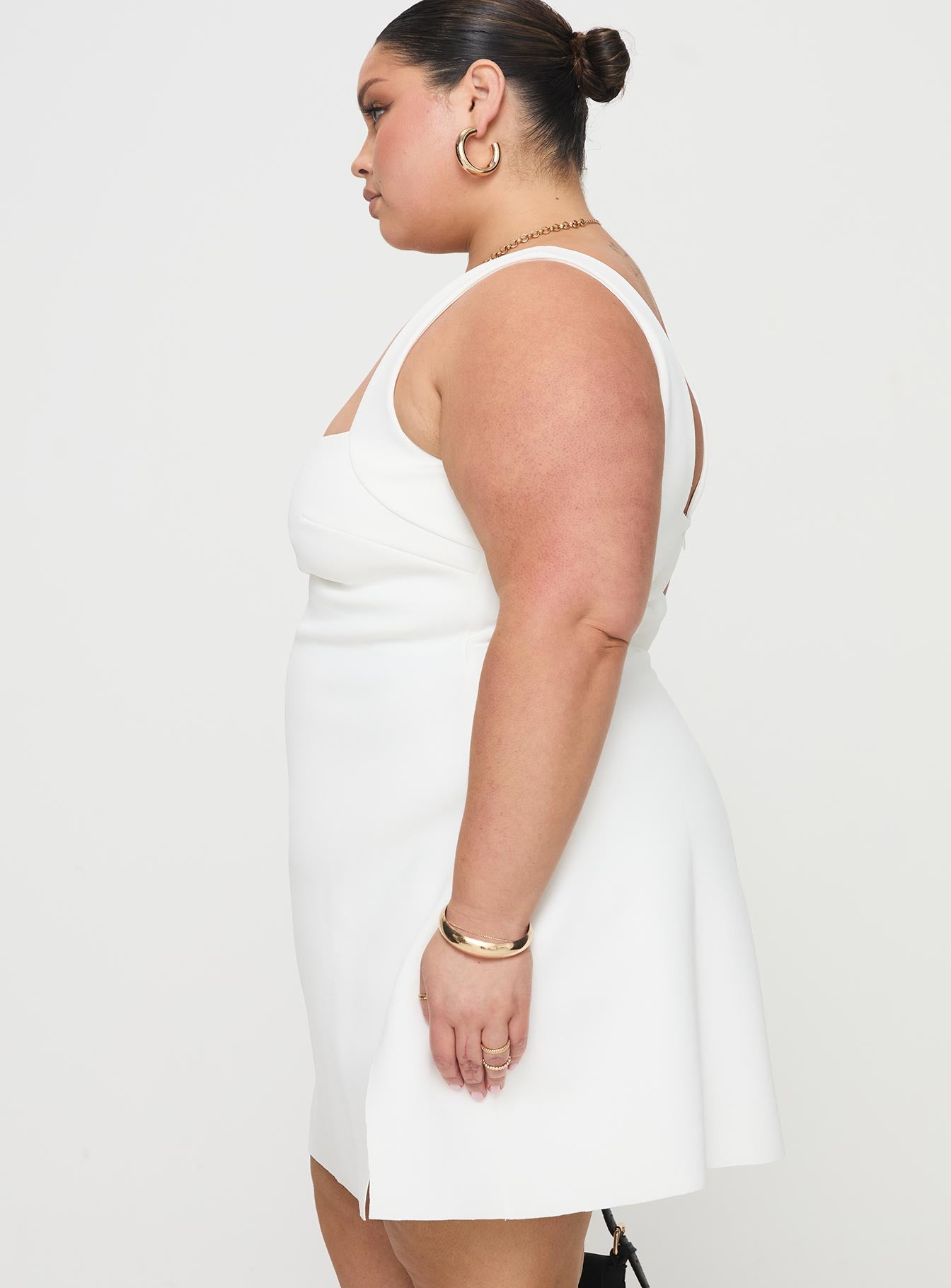 Bombshell Mini Dress White Curve、mySite、solidvoid