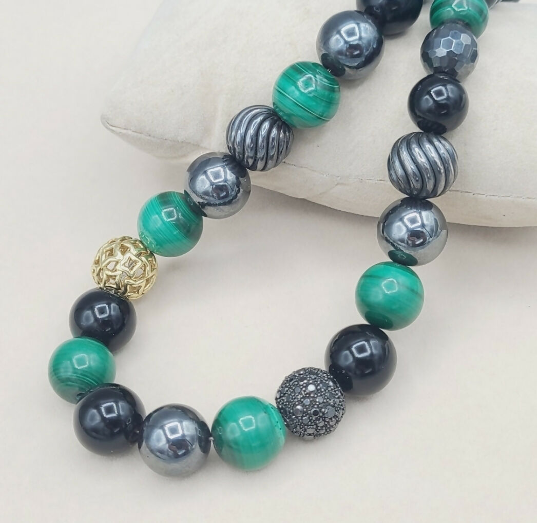 David Yurman Elements Bead Necklace 鈥?Gold & Diamonds、mySite、hinf8tx79