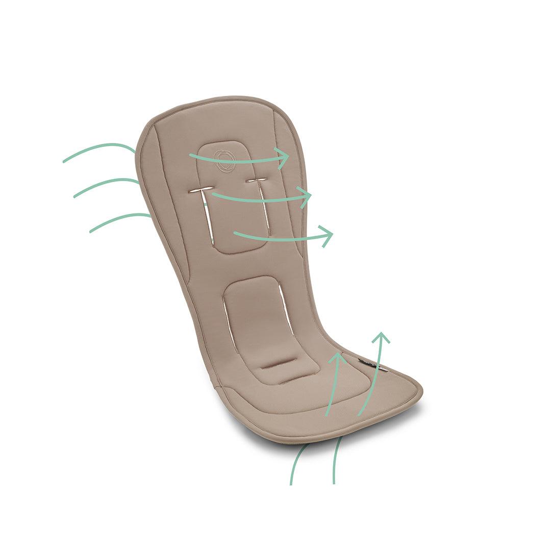 Bugaboo Dual Comfort Seat Liner - Dune Taupe、mySite、merchandisen