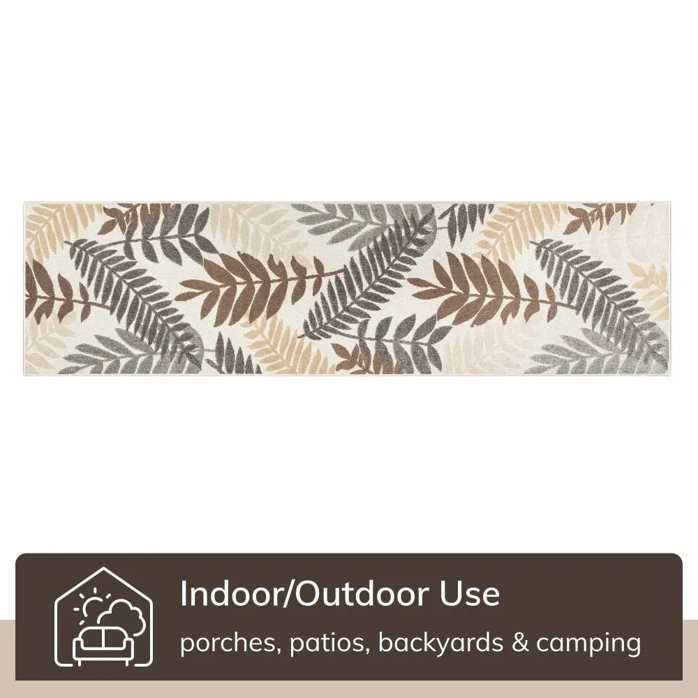 Mariah Modern Floral Indoor/Outdoor Ivory High-Low Rug、mySite、gigharbornorthrealestate