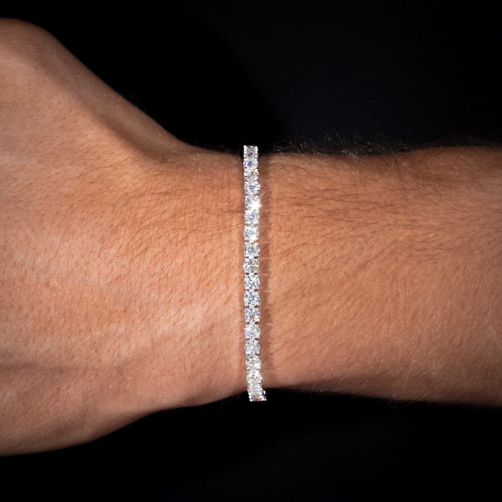 4MM Moissanite Tennis Bracelet 14K Gold、mySite、hinf8tx79