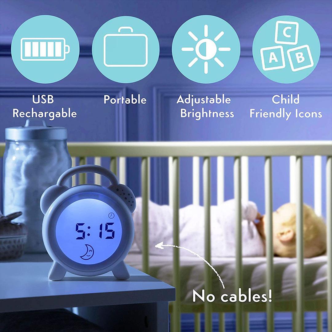  Purflo Snoozee Sleep Trainer + Clock - White、mySite、merchandisen