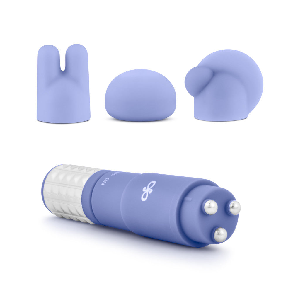 Rosé By Blush® | Revitalize Periwinkle Vibrating 3-Piece Massage Wand Kit、mySite、bottomscart