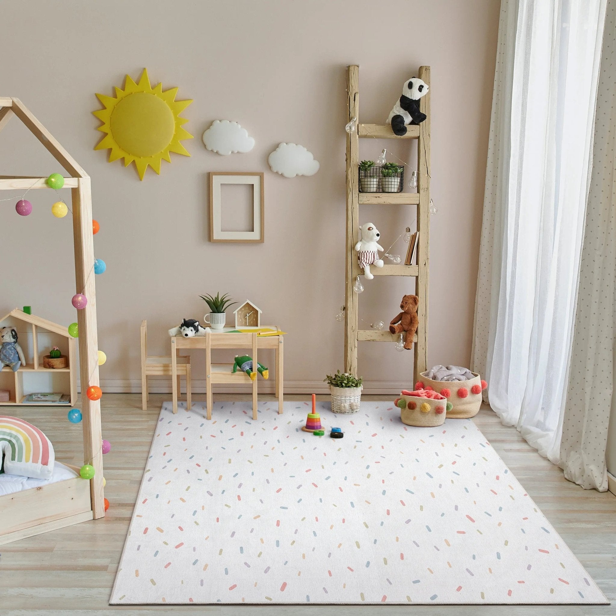 Sprinkles Modern Multi Color Area Flat-Weave Rug、mySite、gigharbornorthrealestate