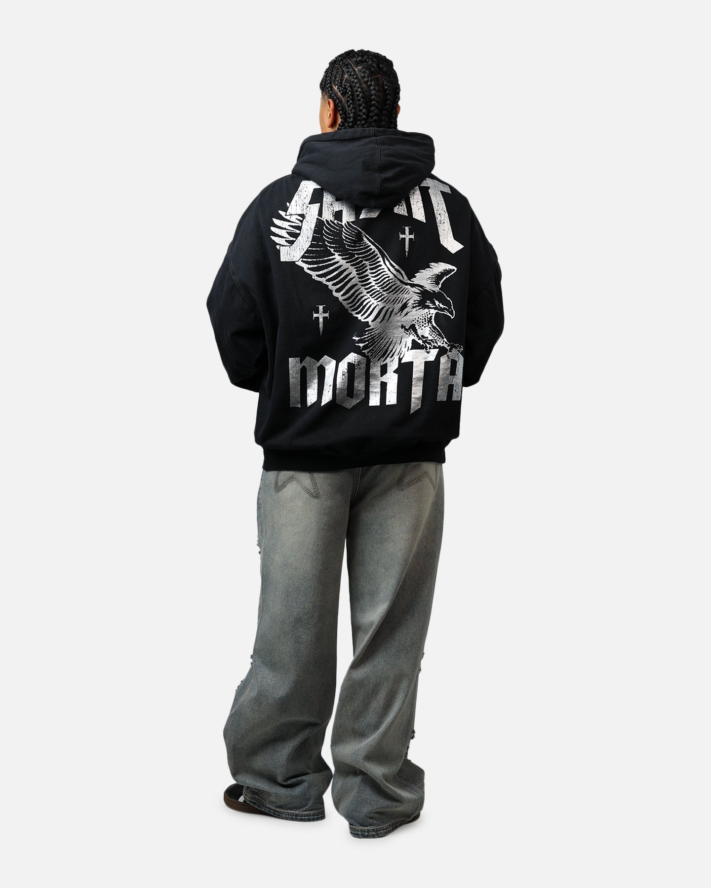 Saint Morta Ride Or Die Boxy Hoodie Black、mySite、zt4zffjzw