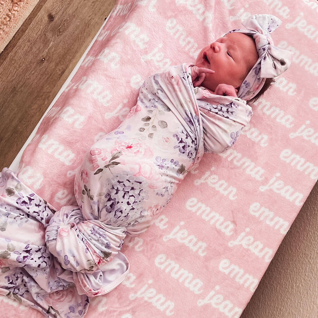  Henlee's Hydrangea Oversized Swaddle Blanket、mySite、layawaytickets