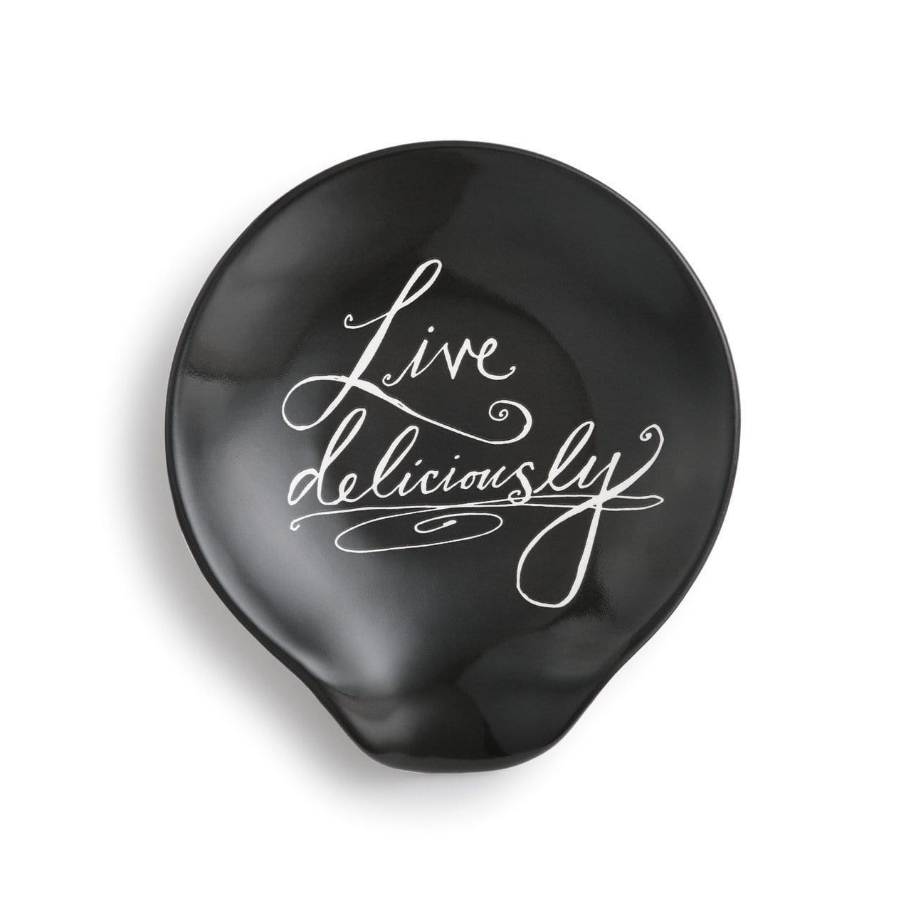Live Deliciously Appetizer Bowl with Spoon or Spoon Rest、mySite、g9winljtr