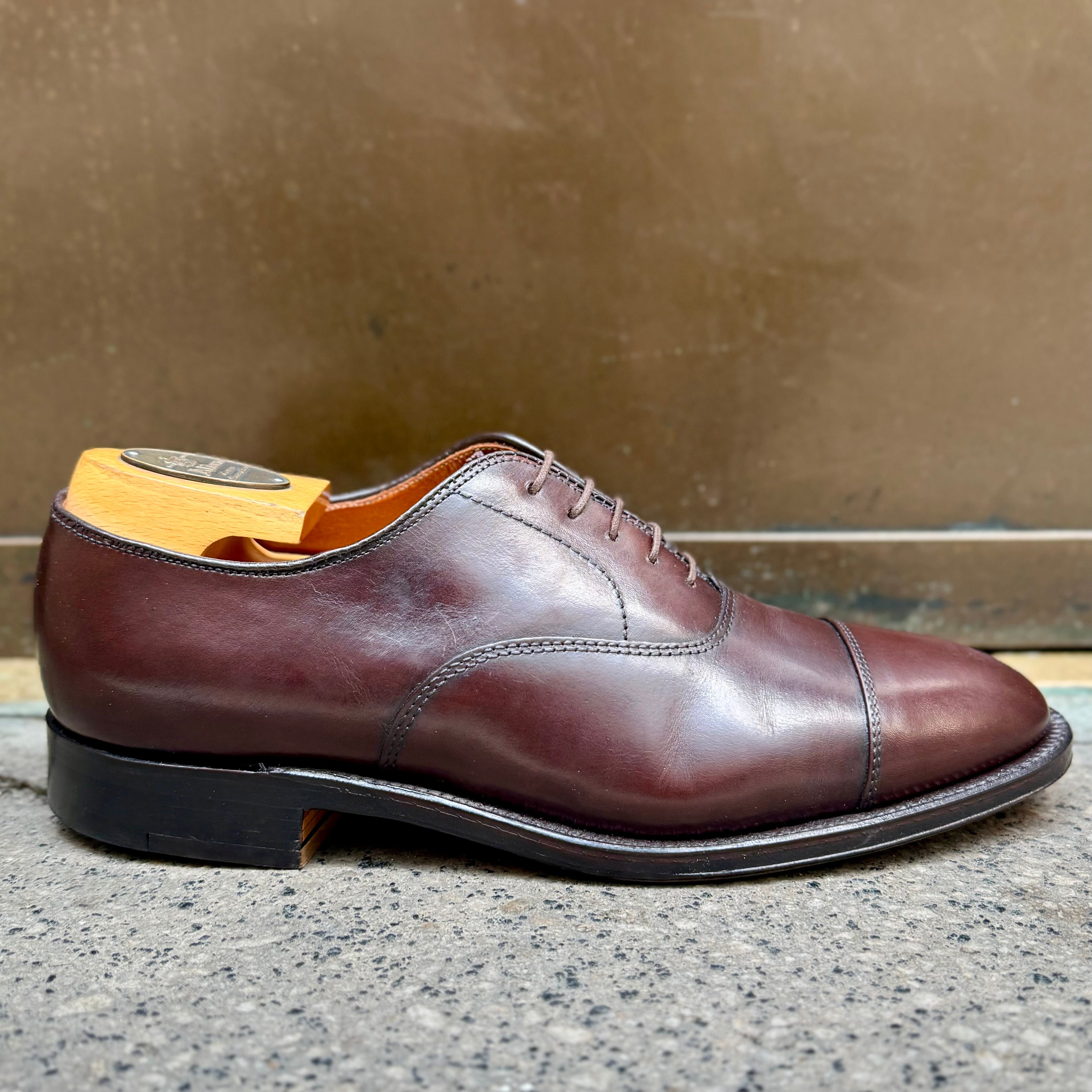  920 - Cap Toe Bal in Brown Calfskin、mySite、preschool7hills