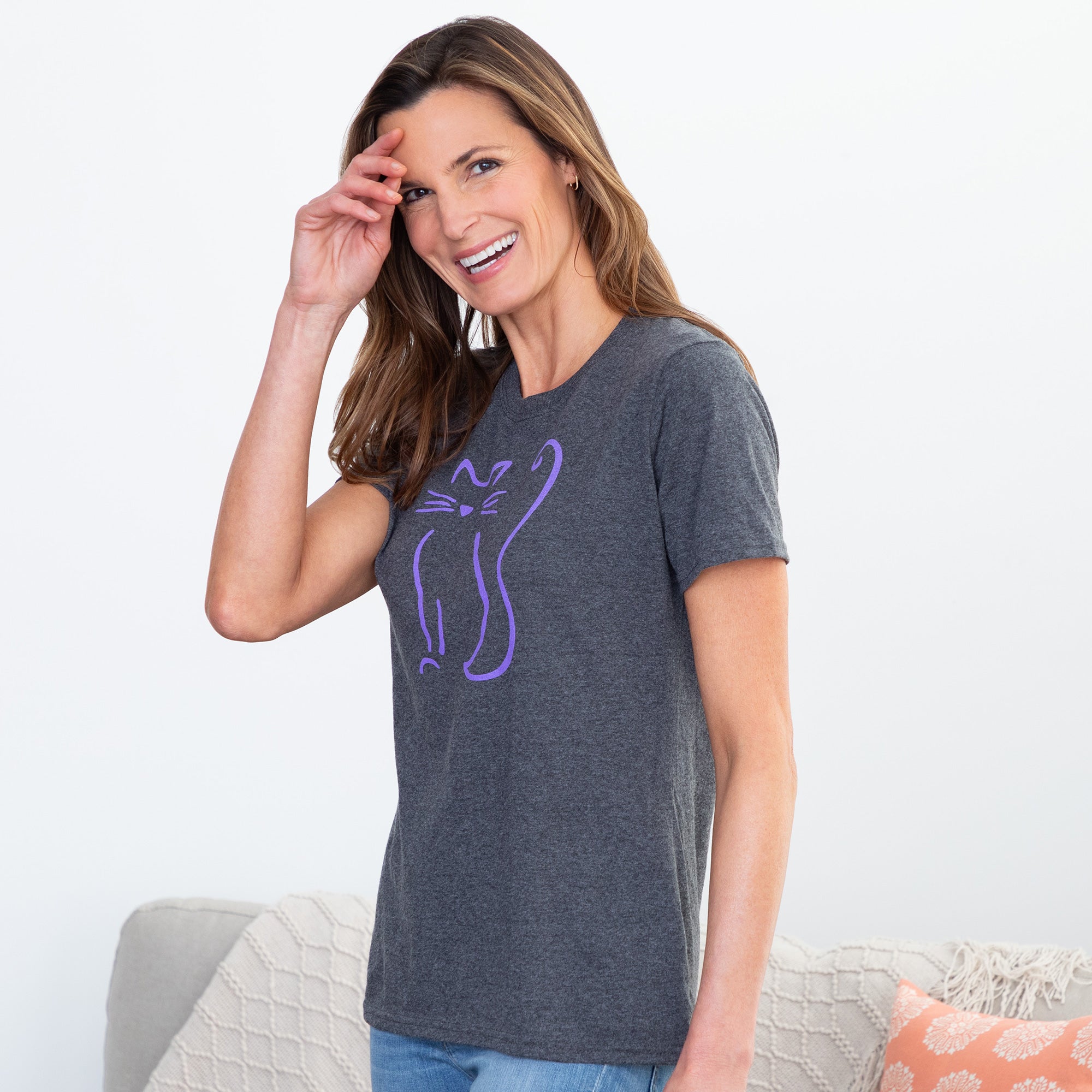 Cat Sketch Short Sleeve Tee、mySite、camillekostekn