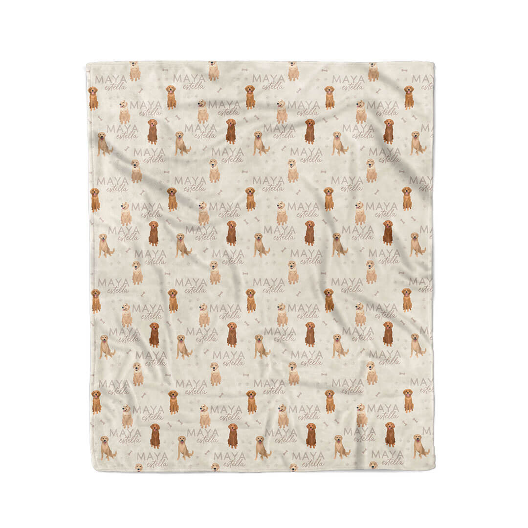  Personalized Kids Blanket | Golden Retriever、mySite、layawaytickets