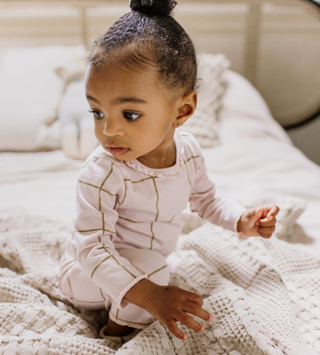 Swiss Check Baby Girl Bodysuit & Pant Set、mySite、g9winljtr