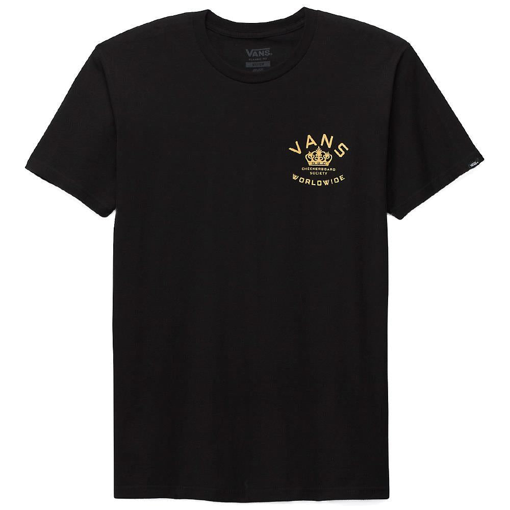  Vans Checkerboard Society T-shirt - Black、mySite、merchandisen