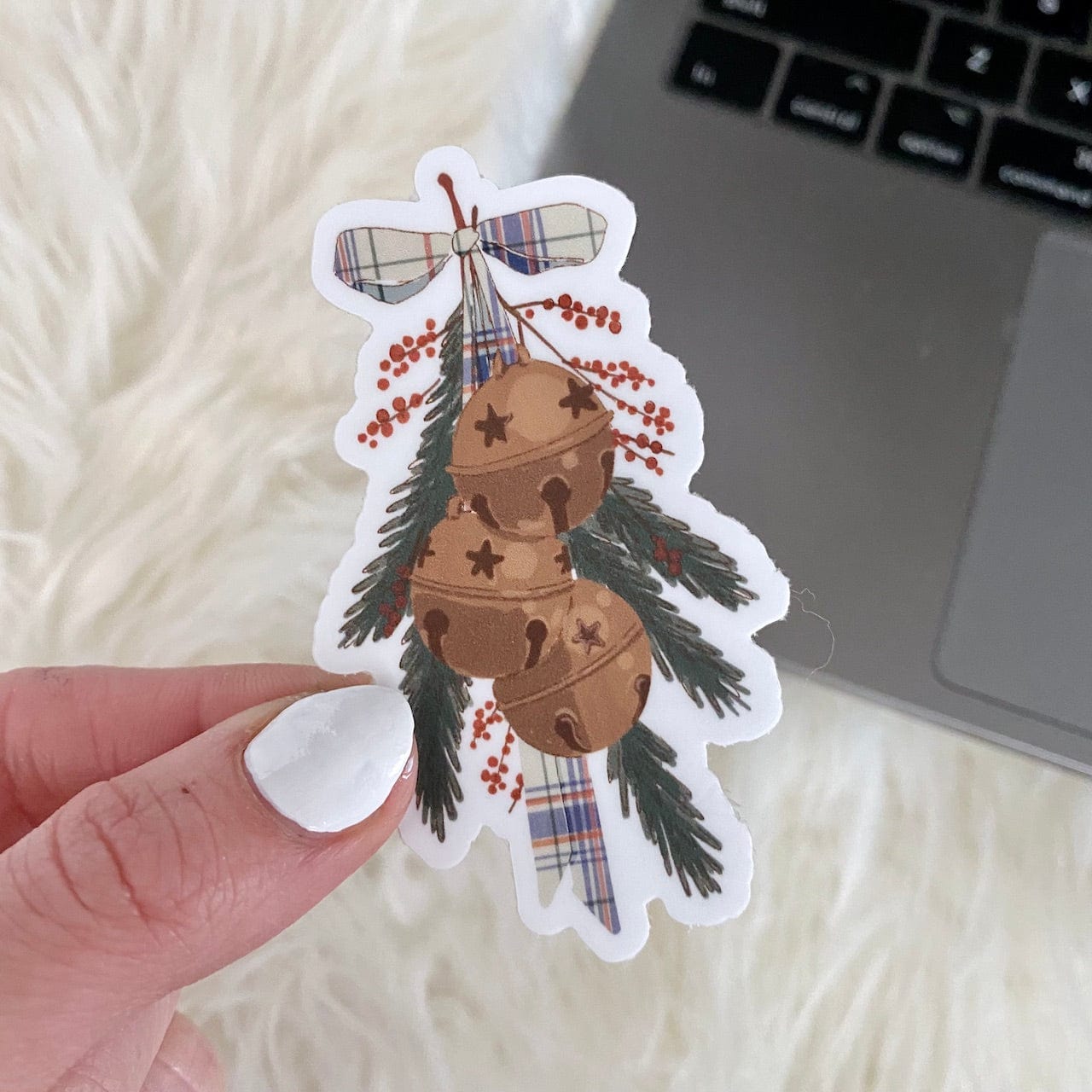  Mistletoe & Bell Sticker、mySite、ghnorth