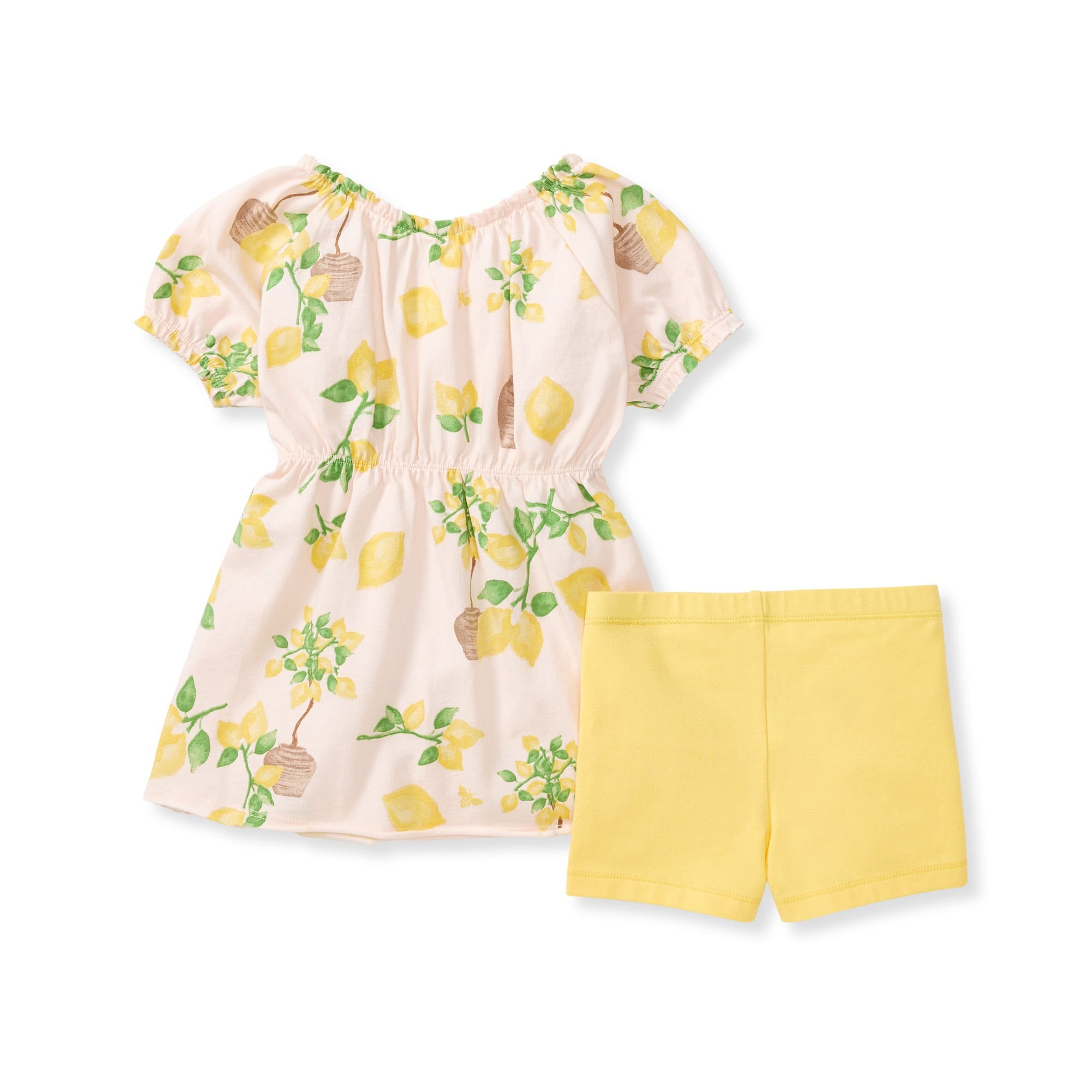 Island Lemons Organic Cotton Girl Top & Shorts Set、mySite、g9winljtr