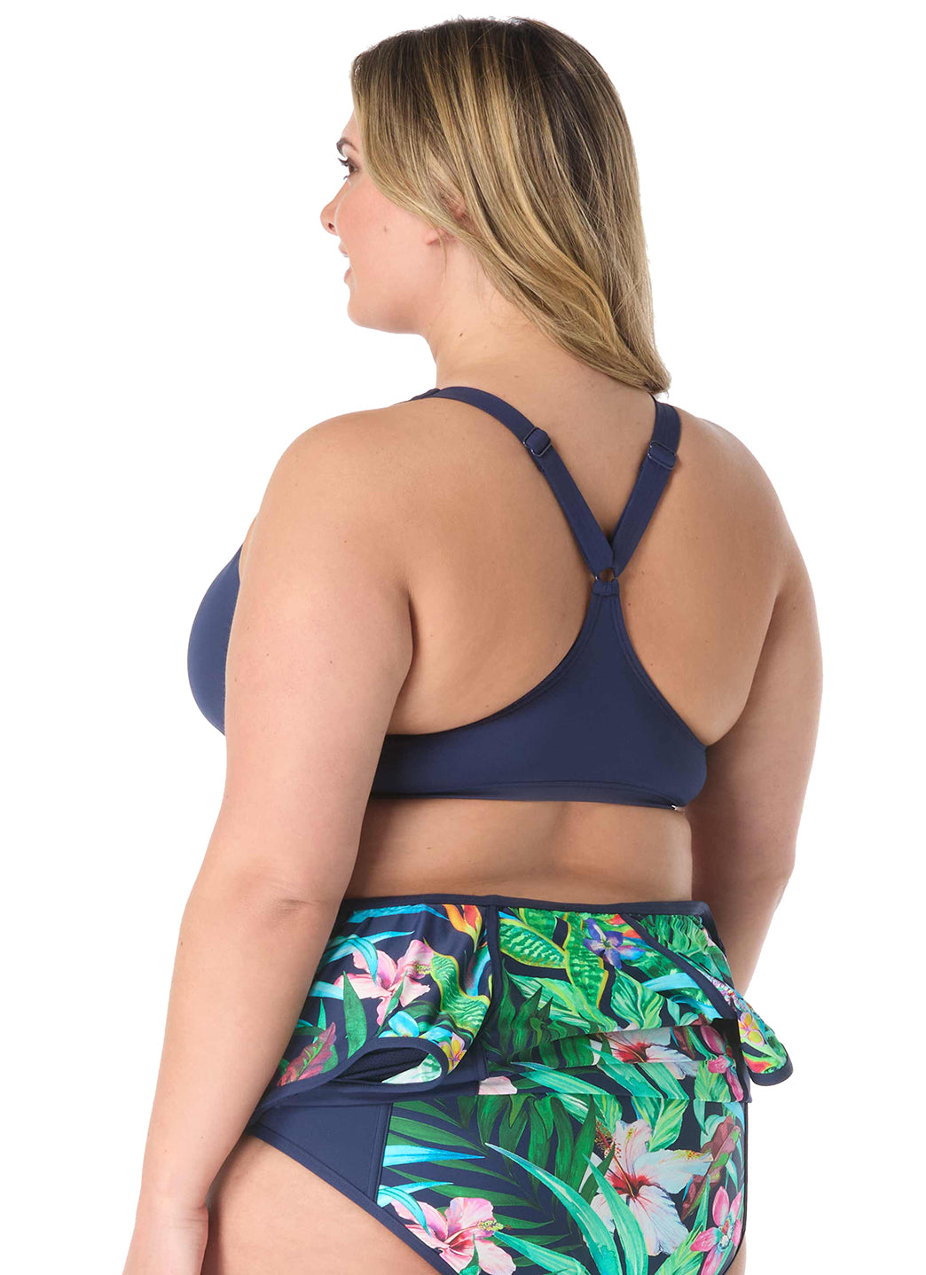 Beach House Women's Plus Size Tropic Paradise Endurance Zip Front、mySite、noshort