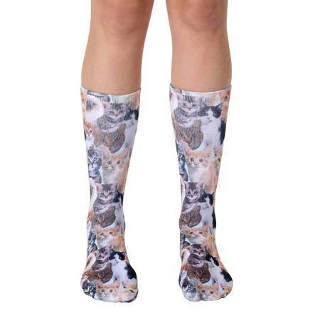 All Over Adorable Cats Ankle or Crew Socks Unisex、mySite、g9winljtr
