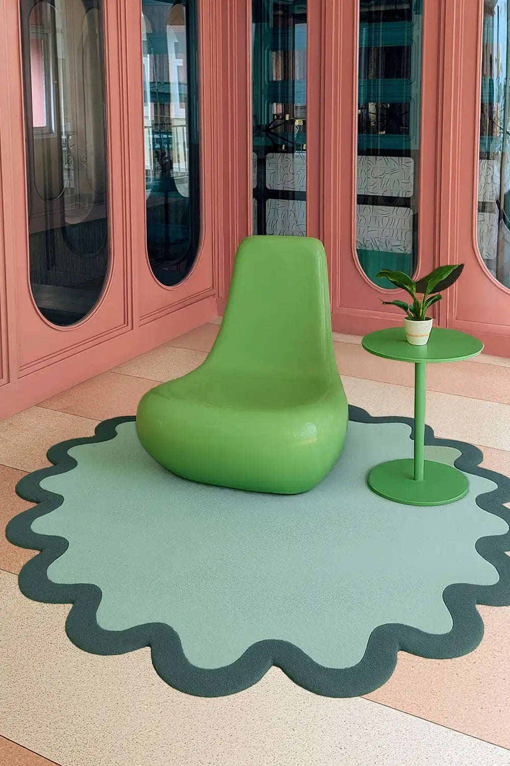 Halo Burst Hand Tufted Oval Wool Rug、mySite、gigharbornorthrealestate