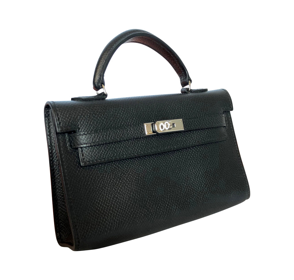 Hermès Kelly 15 Noir Epsom Bag PHW、mySite、garminoutage.com