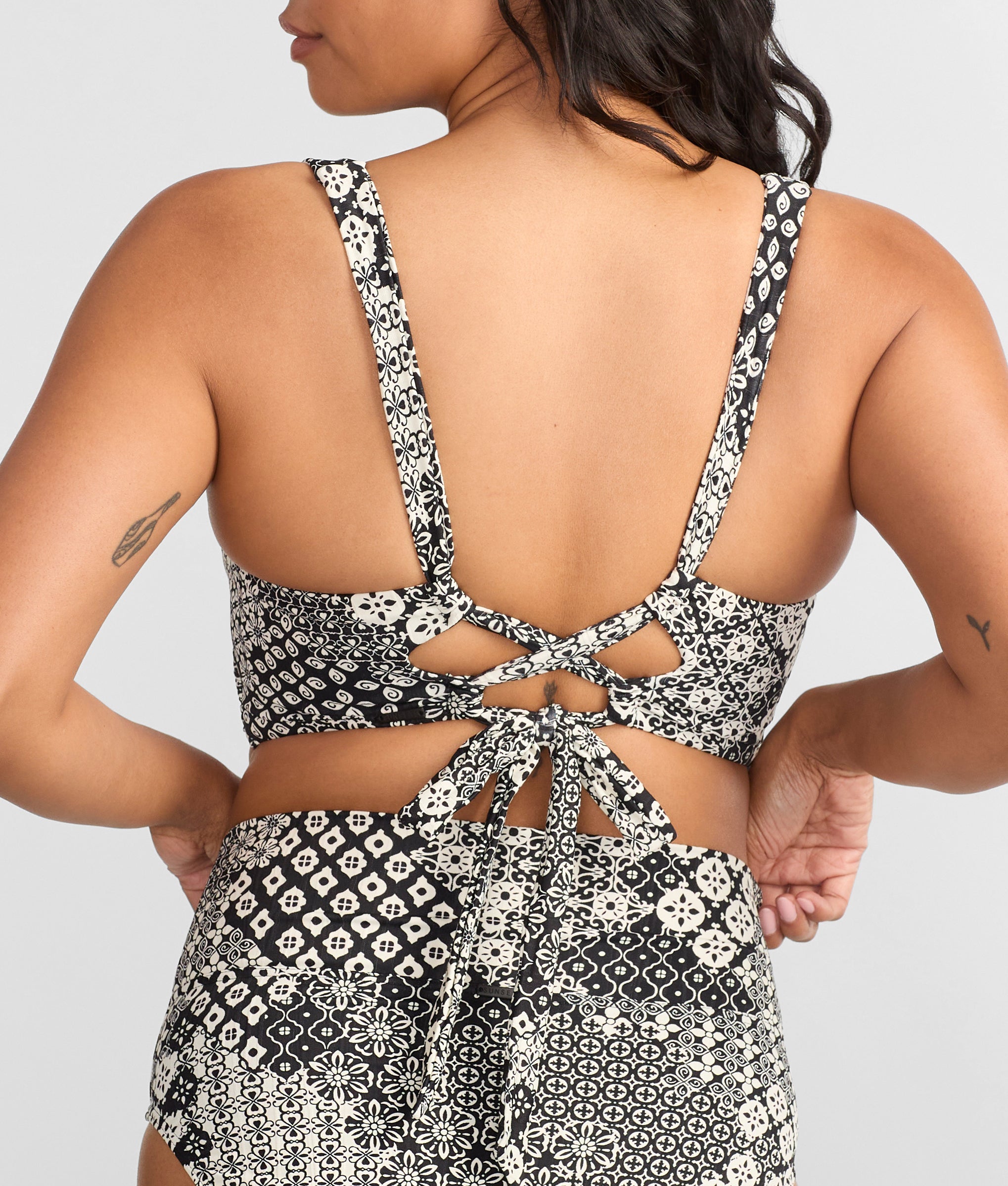 Printed Elsie Underwire Wrap Bikini Top、mySite、bengalsvssteelers