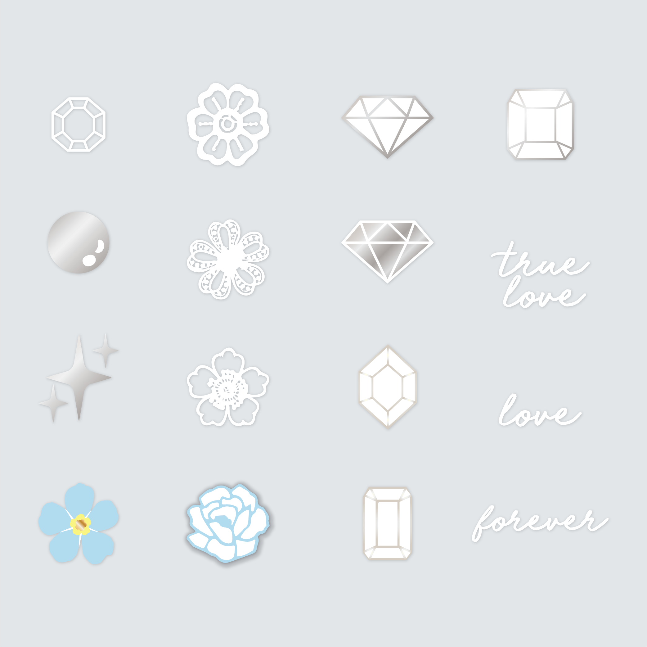 For the Bride Nail Art Stickers、mySite、solidvoid