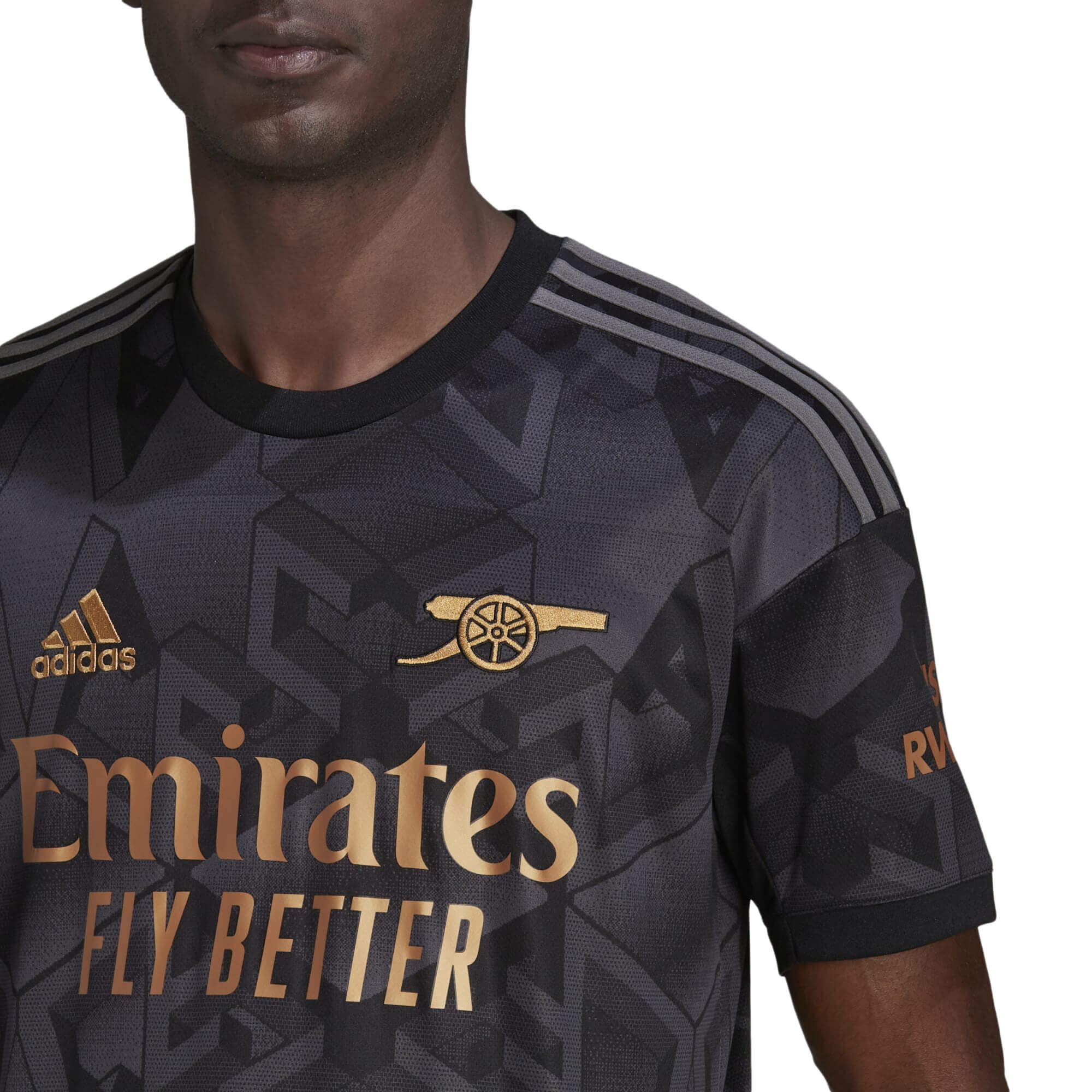 adidas Men's Arsenal 2022/23 Away Jersey Black、mySite、bottomscart