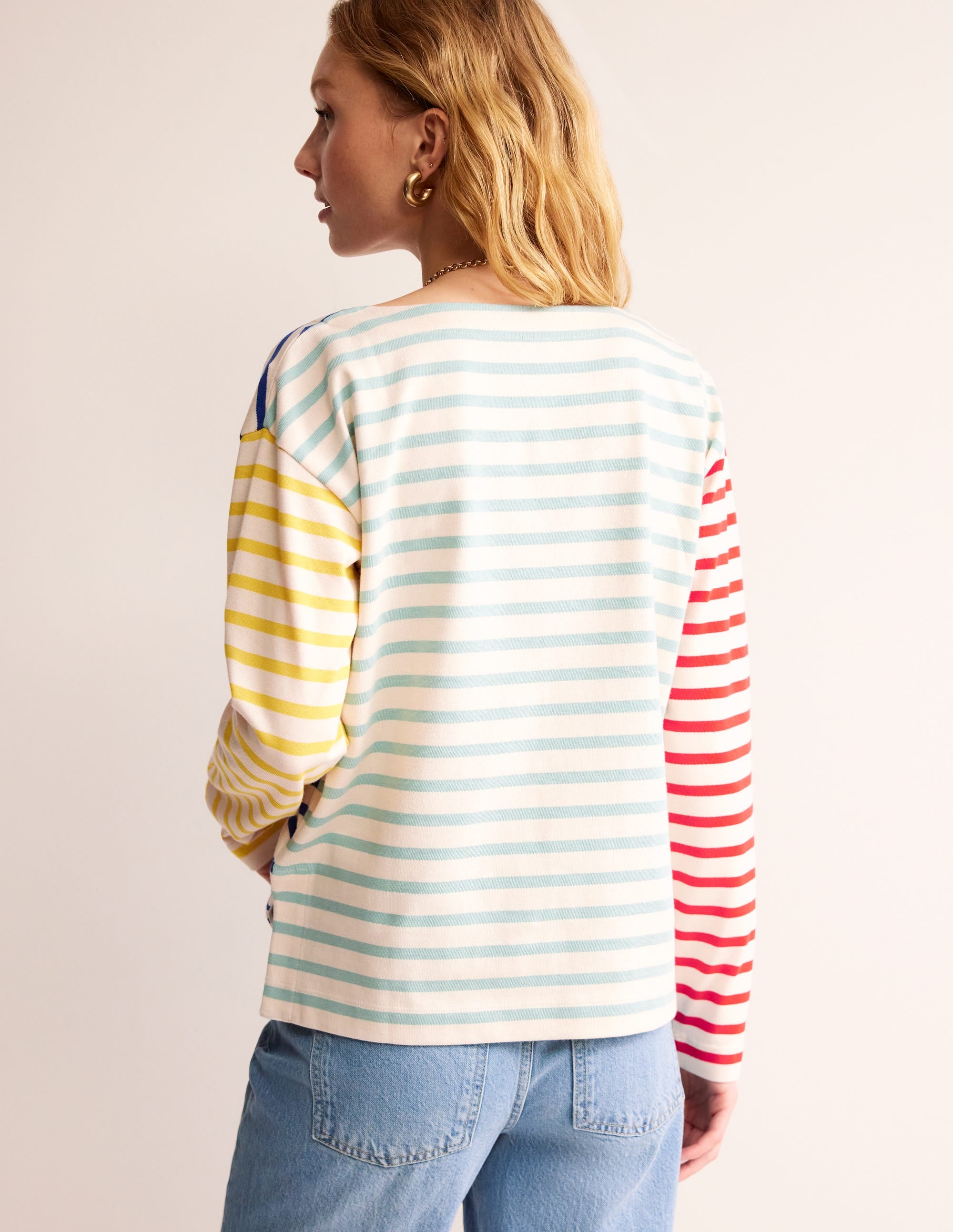 Sophie Hotch Potch Breton Top-Ivory, Multi Hotch Stripe、mySite、ashleygrahame