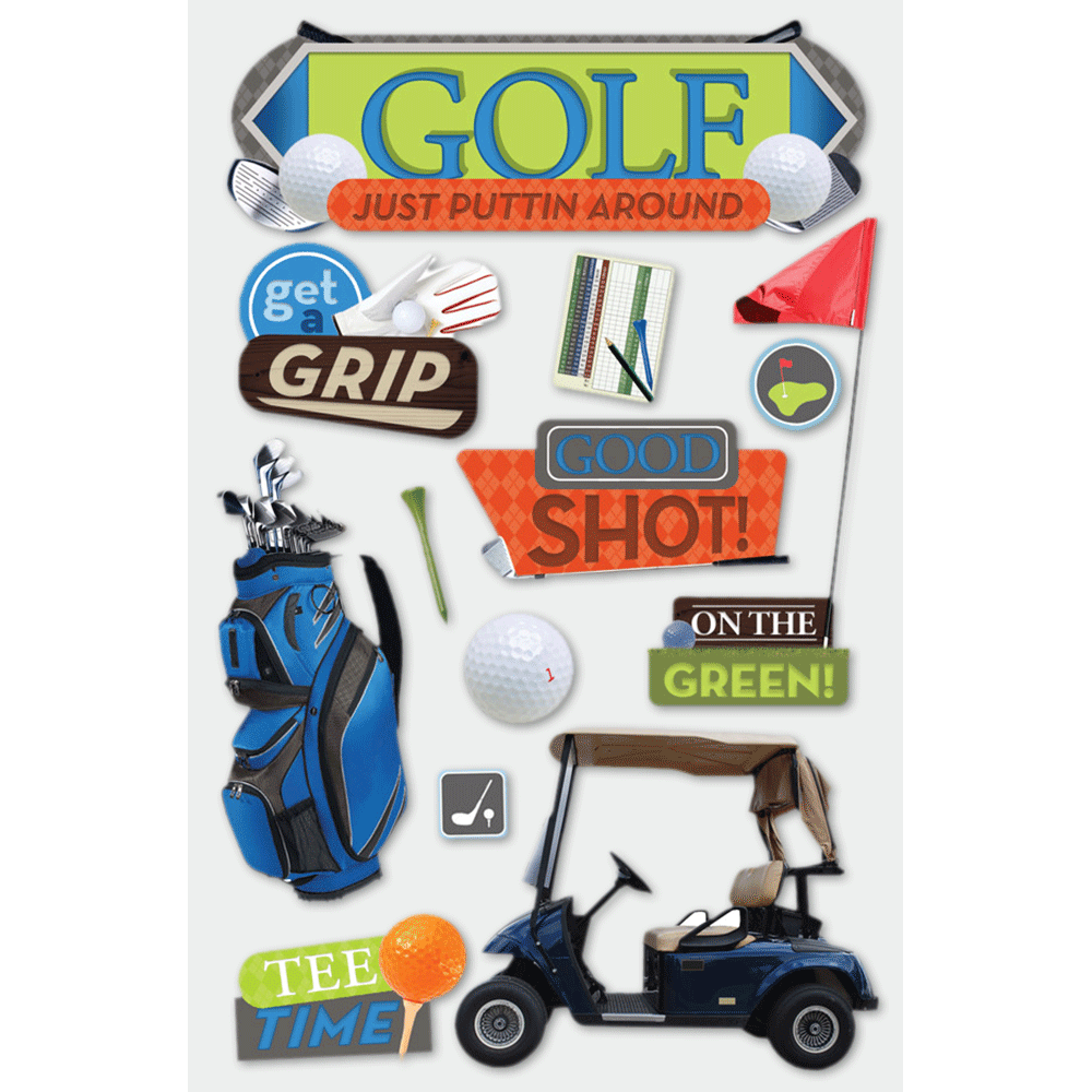  Golf 3-D Stickers、mySite、ghnorth