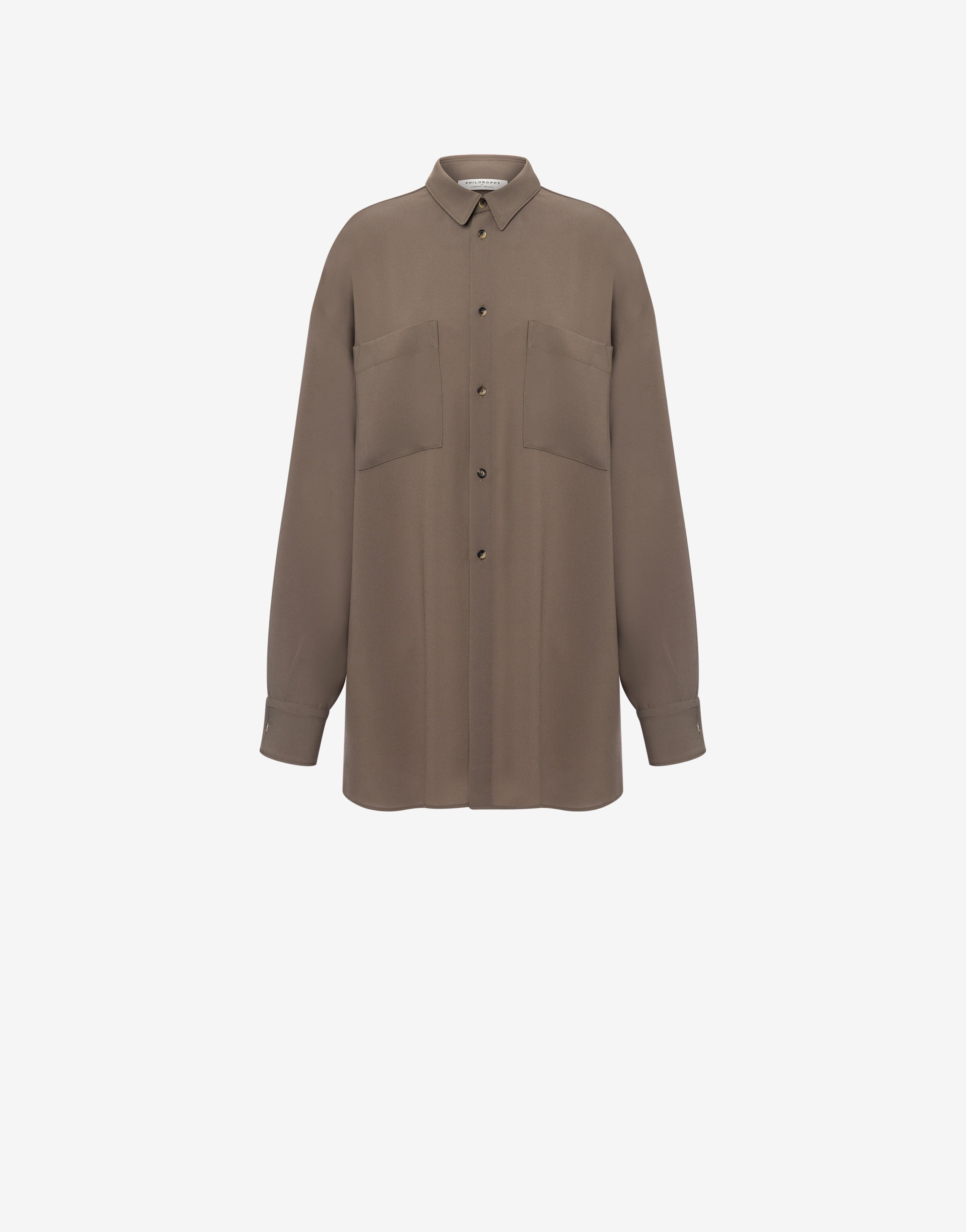 Camicia oversize in crepe leggera、mySite、aoinhome