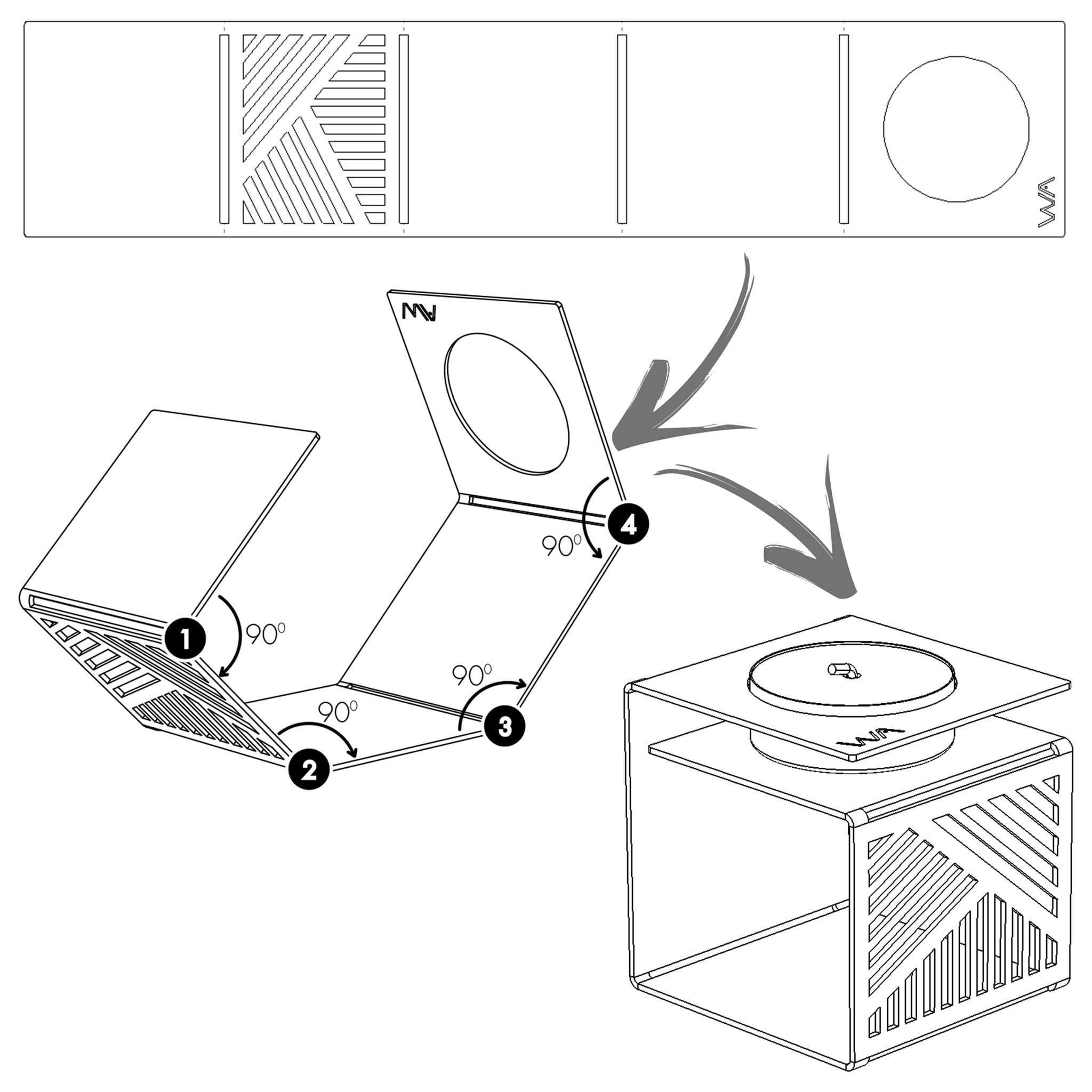 Klara Shabbat Candlesticks Set by Studio Wallaby - Steel、mySite、topwebapps
