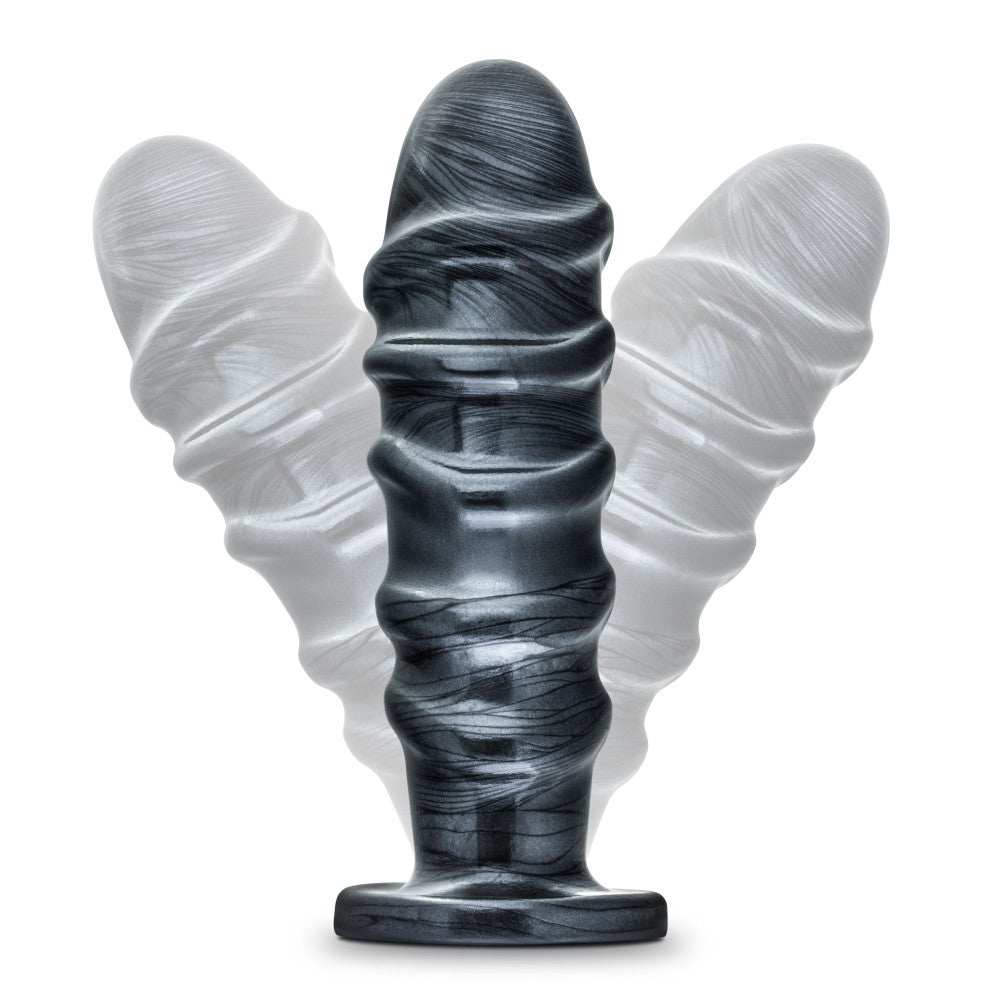 Jet By Blush® | Annihilator Carbon Metallic Black 11-Inch Anal Plug With Suction Cup Base、mySite、bottomscart