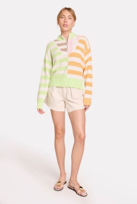 WISPR Mixed Stripe Half Zip - Final Sale、mySite、noshort