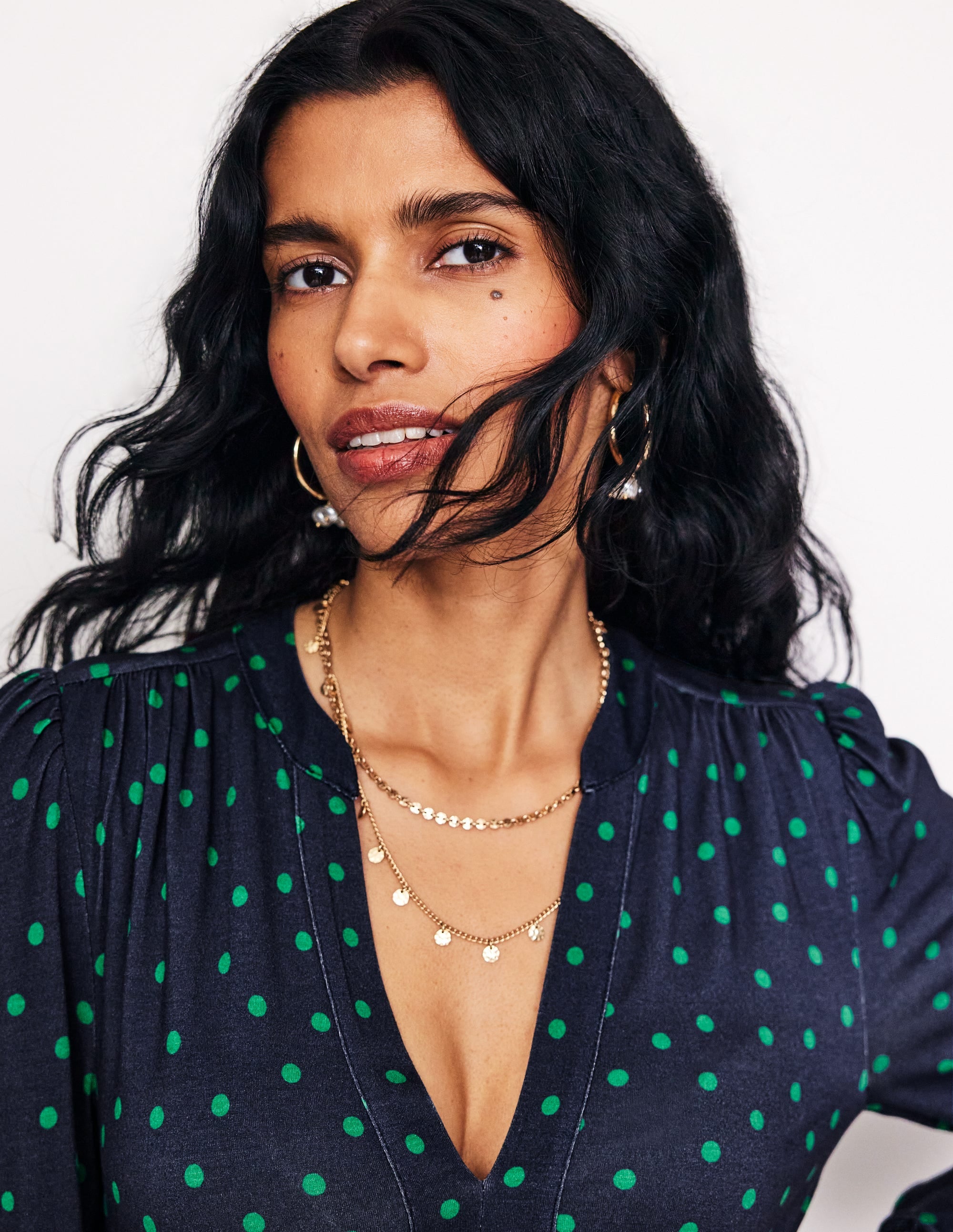  Ivy Smocked Midi Dress-Navy, Sparse Spot、mySite、ashleygrahame