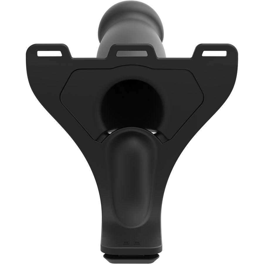 Be Naughty Vibrating Hollow Silicone Strap On Penis Extension Set Black、mySite、bottomscart